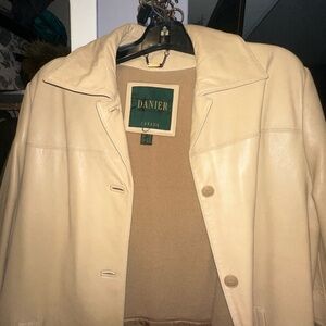 Danier Women's Beige Leather Jacket